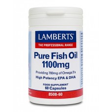 Lamberts uztura bagātinātājs Attīrīta zivju eļļa 1100mg, 60 kaps.